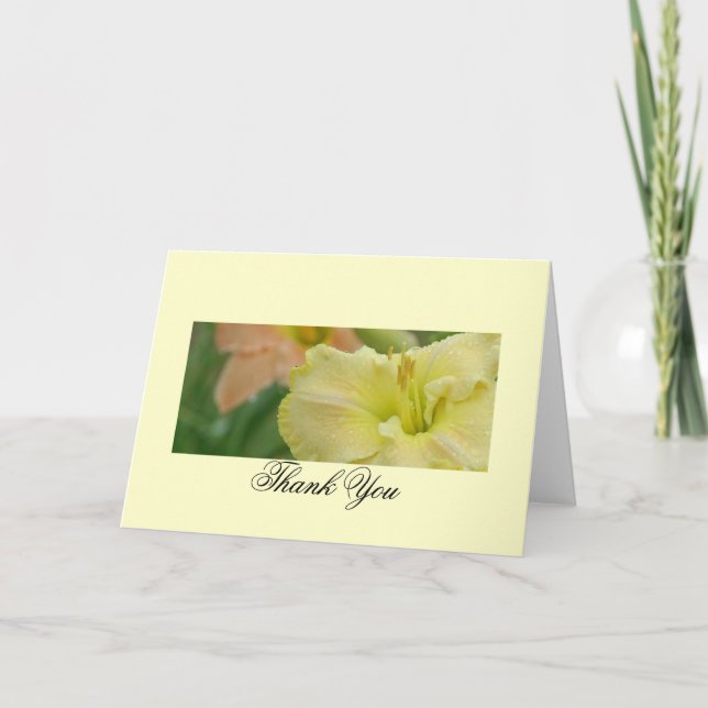 Tarjeta De Agradecimiento Los sueños del Daylily le agradecen (Anverso)