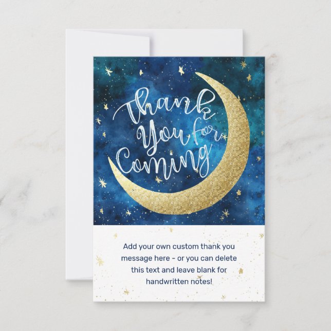 Tarjeta De Agradecimiento Los sueños realmente se vuelven verdaderas estrell (Anverso)