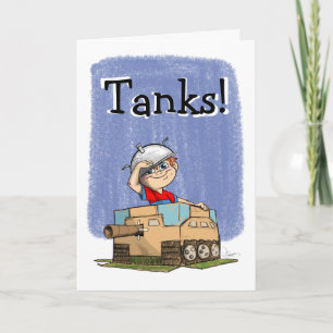Tarjeta De Agradecimiento ¡Los tanques! Gracias cardar