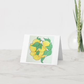 Tarjeta De Agradecimiento Lot's of Lemons Greeting Card