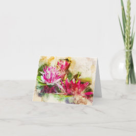 Tarjeta De Agradecimiento Lotus All Ochase Notecard