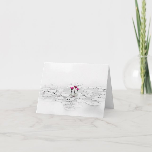 Tarjeta De Agradecimiento Lotus All Ochase Notecard (Anverso)