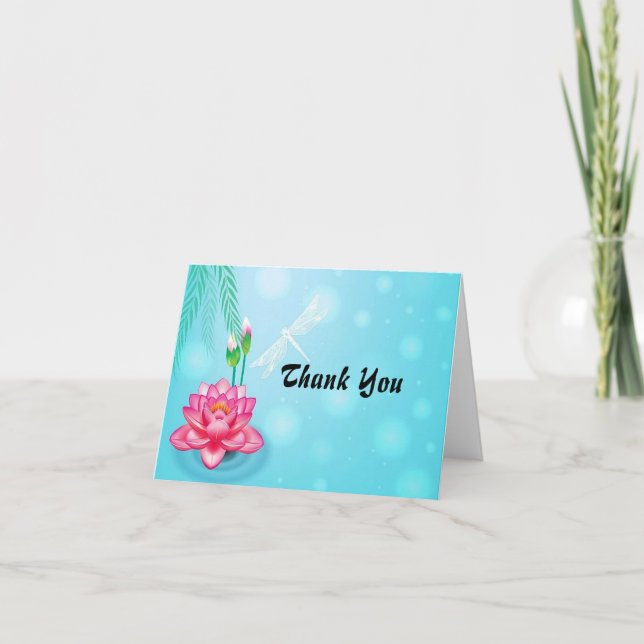 Tarjeta De Agradecimiento Lotus All Ochase Notecard (Anverso)