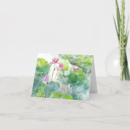 Tarjeta De Agradecimiento Lotus All Ochase Notecard