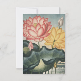 Tarjeta De Agradecimiento Lotus Bella Artes