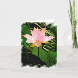 Tarjeta De Agradecimiento Lotus Notecard