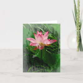 Tarjeta De Agradecimiento Lotus Notecard