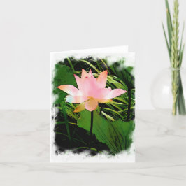 Tarjeta De Agradecimiento Lotus Notecard