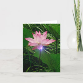 Tarjeta De Agradecimiento Lotus Notecard