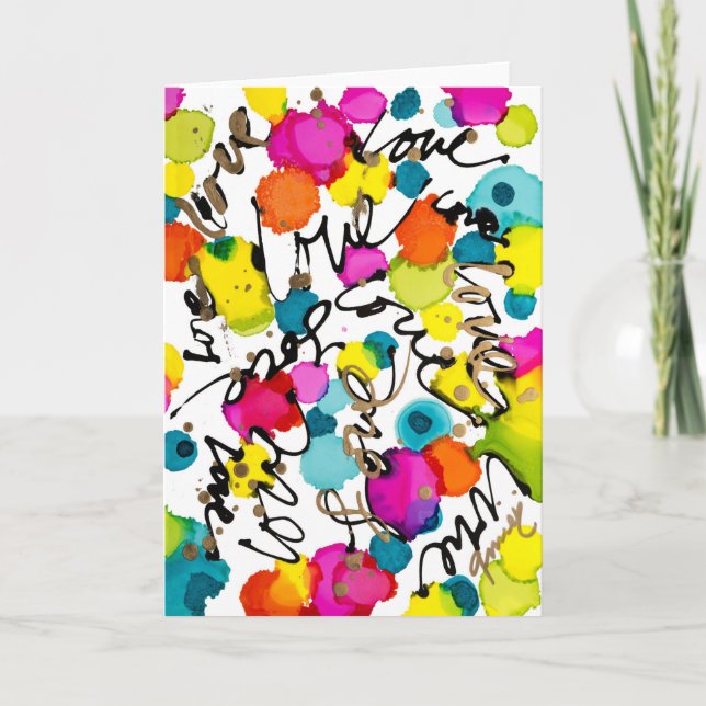 Tarjeta De Agradecimiento Love Encircles You Lovitude Blank Note Card (Anverso)