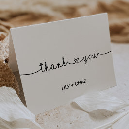 Tarjeta de agradecimiento Love Hearts