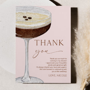 Tarjeta De Agradecimiento Love Is Brewing Expresso Martini Despedida de Solt