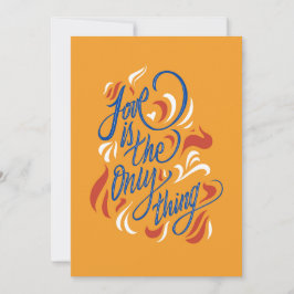 Tarjeta De Agradecimiento Love is the only thing -