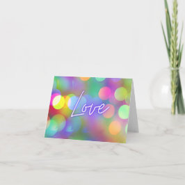 Tarjeta De Agradecimiento Love Lights
