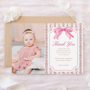 Tarjeta De Agradecimiento Love Shack Pink Fancy Un cumpleaños Chica