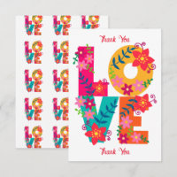 LOVE typography clipart, diseño floral