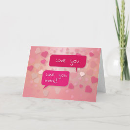 TARJETA DE AGRADECIMIENTO LOVE YOU MORE, LOVE CARD