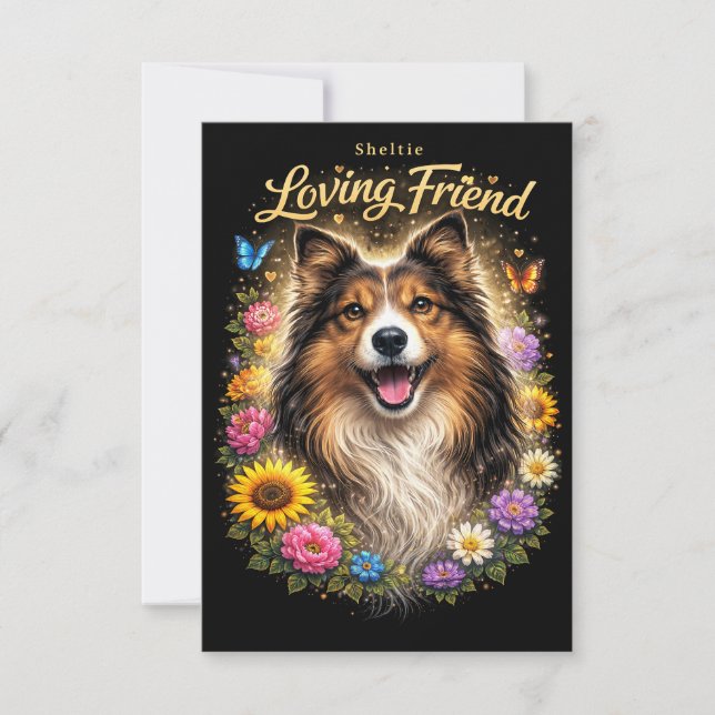 Tarjeta De Agradecimiento Loving Friend (Anverso)