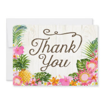 Luau Tropical Floral Beach Rustic Gracias