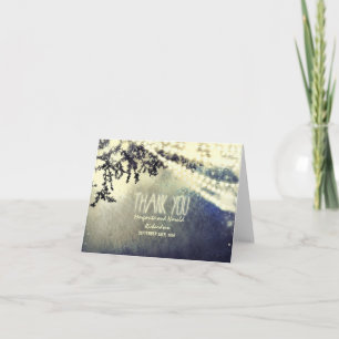 Tarjeta De Agradecimiento luces colgantes boda caprichoso gracias a las tarj