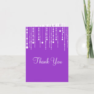 Tarjeta De Agradecimiento Luces colgantes Gracias