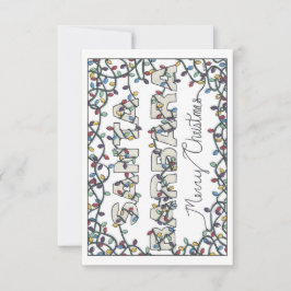 Tarjeta De Agradecimiento Luces Navidades de Santa Bárbara