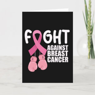 Tarjeta De Agradecimiento Lucha Contra el Cáncer de Mama Conciencia de la Ci