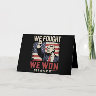 Tarjeta De Agradecimiento Luchamos Ganamos Supéralo Trump 47º Presidente