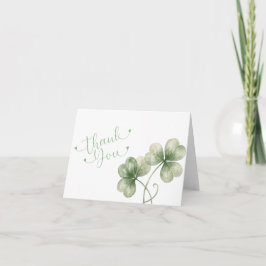 Tarjeta De Agradecimiento Lucky in Love Bridal Shower Thank You Card | St. P