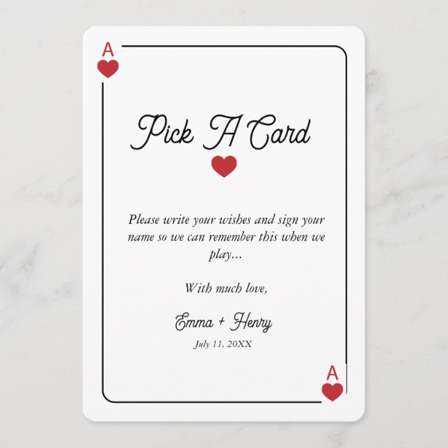 Tarjeta De Agradecimiento Lucky in Love Grab a Card Display card (Anverso)