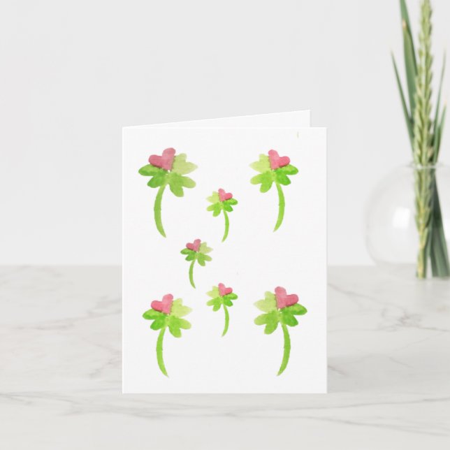 Tarjeta De Agradecimiento Lucky Valentine's Day Card (Anverso)