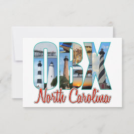 Tarjeta De Agradecimiento Lugares de OBX