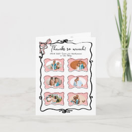 Tarjeta De Agradecimiento Luna de miel Gracias mano de foto dibujada reveren