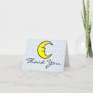 Tarjeta De Agradecimiento Luna y estrellas