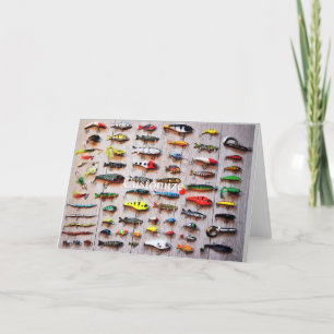 Tarjeta De Agradecimiento Lures Thunder_Cove de pesca clásica