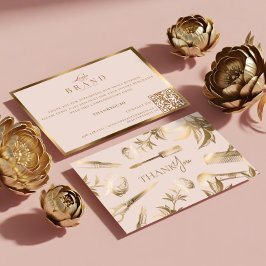 Tarjeta De Agradecimiento Luxury Beauty Business Thank You for Your Purchase