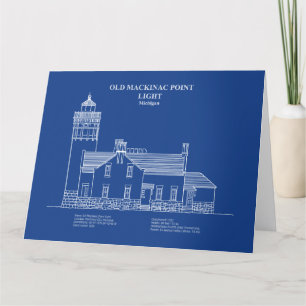 Tarjeta De Agradecimiento Luz del punto mastinaco antiguo - Michigan - AD