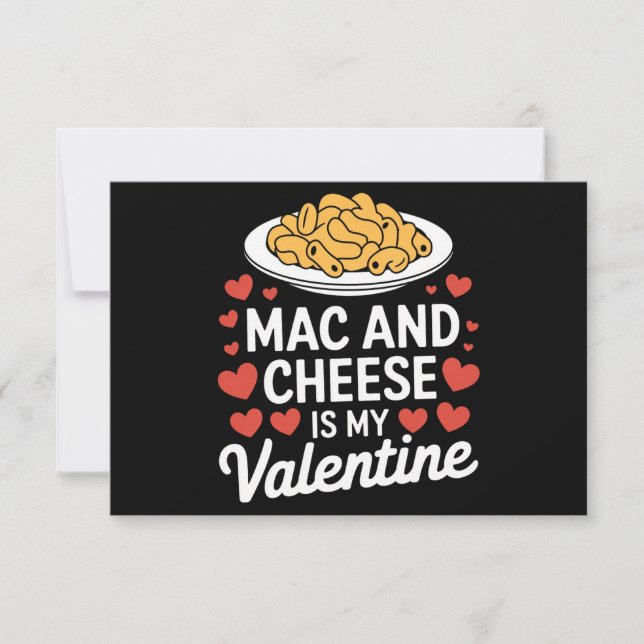 Tarjeta De Agradecimiento Mac Y Cheese Valentine Mac n Cheese Lover Gift (Anverso)