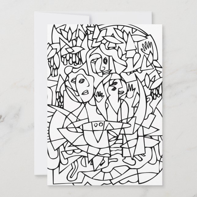 Tarjeta De Agradecimiento Macbeth "Three Wits" Notecards (Anverso)