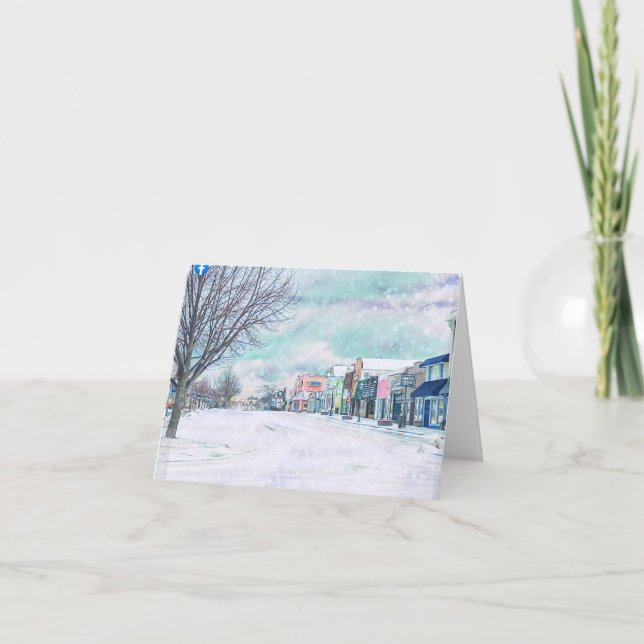 Tarjeta De Agradecimiento Mackinaw CIty Notecard (Anverso)