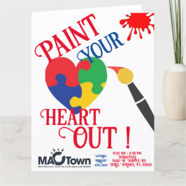 Tarjeta De Agradecimiento MACTown Paint Your HearOut Card