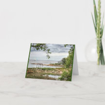Madison, Connecticut. Playa con vistas al mar. Gra