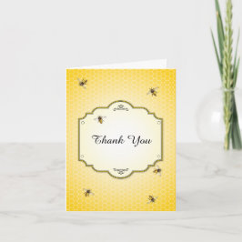 Tarjeta De Agradecimiento Madre de abeja se va a Baby Shower gracias