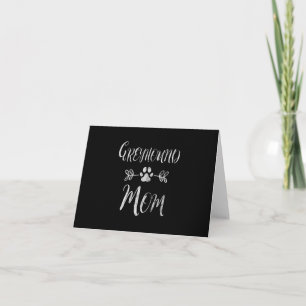 Tarjeta De Agradecimiento Madre de Greyhound Mamá Camisa Italiana Greyhound 