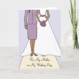 Tarjeta De Agradecimiento Madre de la novia afroamericana gracias