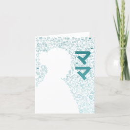 Tarjeta De Agradecimiento Madre en personaje japonés (Katakana)