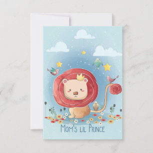 Tarjeta De Agradecimiento Madre regalo príncipe león de madre