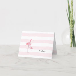Tarjeta De Agradecimiento Madre y bebé ducha de bebé Flamingo