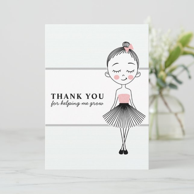 Tarjeta De Agradecimiento Maestra Dulce Gracias (Anverso de pie)