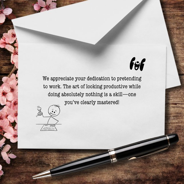 Tarjeta De Agradecimiento Maestro de aspecto ocupado (Subido por el creador)